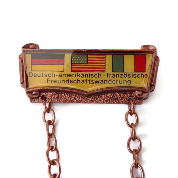 German American French Friendship Hike Metal Vintage 1985    7/22 - Picture 4 of 6